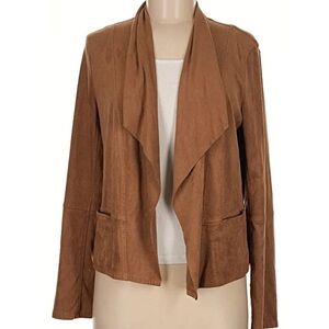 Max Studio Brown Draped Blazer